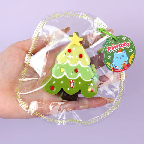 Pawtoto かわいいクリスマスツリーシリーズ スクイーズおもちゃ 手作り 食品グレードシリコン