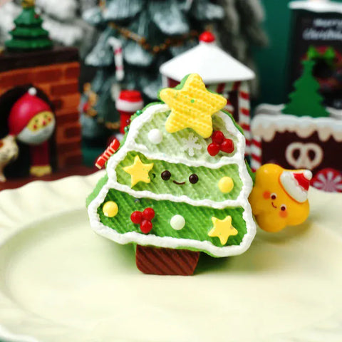 Pawtoto かわいいクリスマスツリーシリーズ スクイーズおもちゃ 手作り 食品グレードシリコン