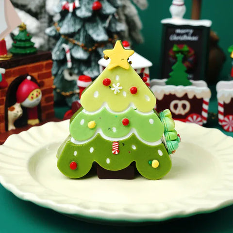 Pawtoto かわいいクリスマスツリーシリーズ スクイーズおもちゃ 手作り 食品グレードシリコン