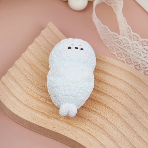 Pawtoto Cute Animals Squishy Toy Handmade Food Grade Silicon Creamy Clay Feel Medium Soft Medium Rebound