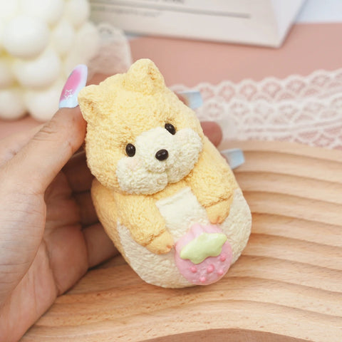 Pawtoto Cute Animals Squishy Toy Handmade Food Grade Silicon Creamy Clay Feel Medium Soft Medium Rebound