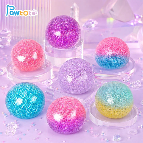 Pawtoto Bubble Beads Squishy Toy HandmadeFood Grade SiliconCreamy Clay Feel Soft Quick Rebound