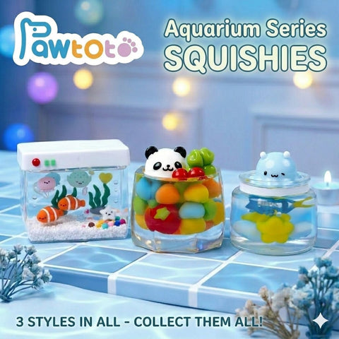 Pawtoto Marine Biotope Squishy Toy Handmade Food Grade Silicon Creamy Clay Feel Soft Quick Rebound