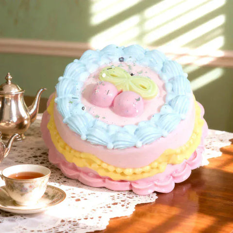 Pawtoto Fairy Wonderland Glimmer Cake Series Squishy Toy Handmade Food Grade Silicon Creamy Clay Feel Soft Quick Rebound