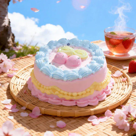 Pawtoto Fairy Wonderland Glimmer Cake Series Squishy Toy Handmade Food Grade Silicon Creamy Clay Feel Soft Quick Rebound