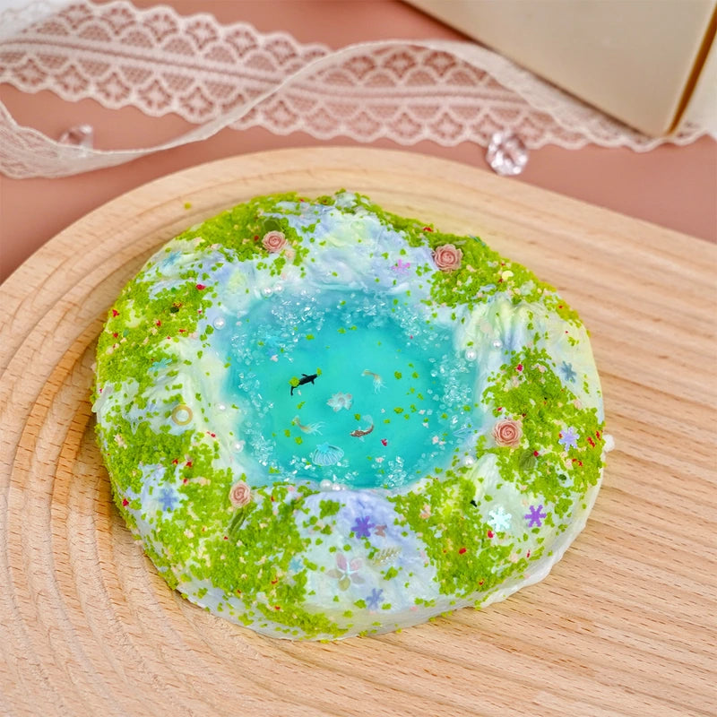 Pawtoto Enchanted Green Series Squishy Toy Handmade Food Grade Silicon Creamy Clay Feel Soft Slow Rebound