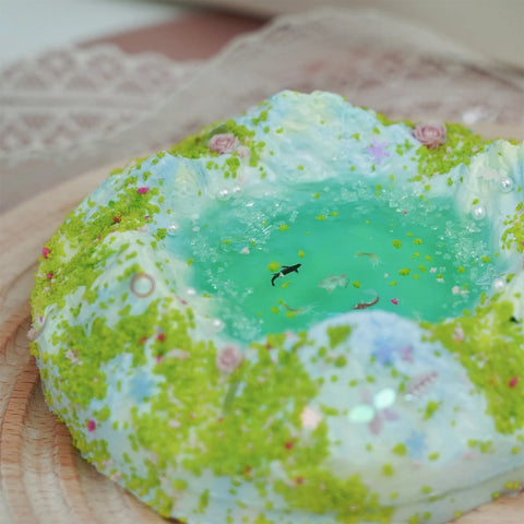 Pawtoto Enchanted Green Series Squishy Toy Handmade Food Grade Silicon Creamy Clay Feel Soft Slow Rebound