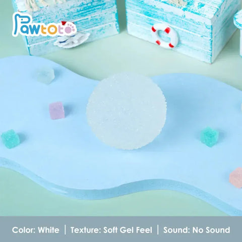 Pawtoto Crystal Mochi Ball Squishy Toy Handmade TPR Soft