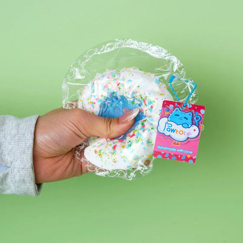 Pawtoto 花言葉：クリスタルロマンスウィッシングプールブルースクイーズおもちゃ手作り食品グレードシリコンクリーミークレイソフトクイックリバウンド