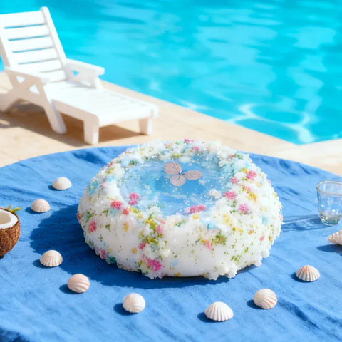 Pawtoto 花言葉：クリスタルロマンスウィッシングプールブルースクイーズおもちゃ手作り食品グレードシリコンクリーミークレイソフトクイックリバウンド