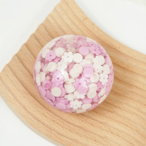 Pawtoto Grape Beads Pink-Handcrafted Grape Bead Sensory Squeeze Ball Squishy Toy Handmade