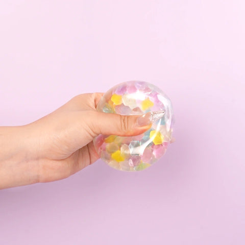 Pawtoto Grape Beads Pink-Handcrafted Grape Bead Sensory Squeeze Ball Squishy Toy Handmade