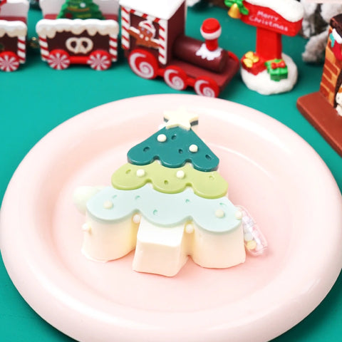 Pawtoto Cute Christmas Tree Series Squishy Toy Handmade Food Grade Silicon