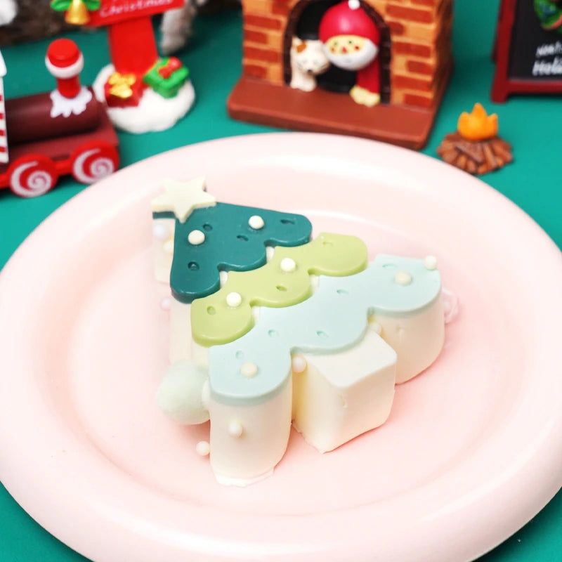 Pawtoto Cute Christmas Tree Series Squishy Toy Handmade Food Grade Silicon