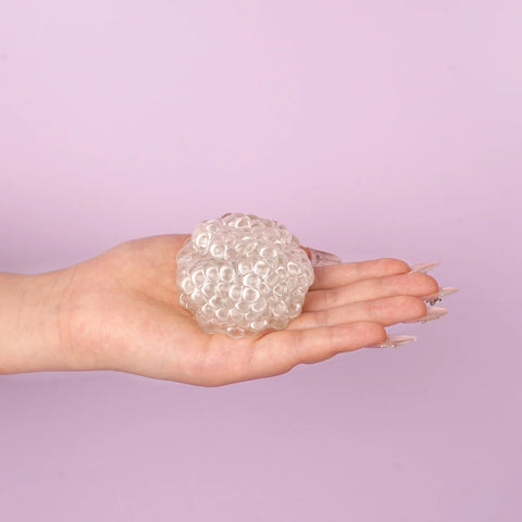 Pawtoto Grape Beads Pink-Handcrafted Grape Bead Sensory Squeeze Ball Squishy Toy Handmade