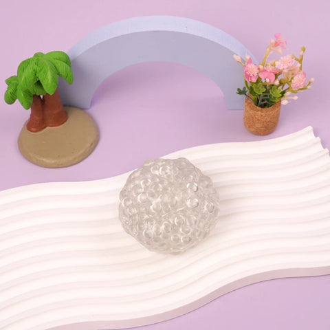 Pawtoto Grape Beads Pink-Handcrafted Grape Bead Sensory Squeeze Ball Squishy Toy Handmade