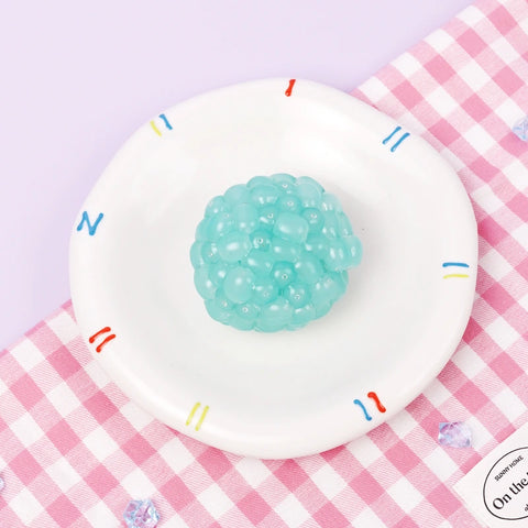 Pawtoto Grape Beads Pink-Handcrafted Grape Bead Sensory Squeeze Ball Squishy Toy Handmade