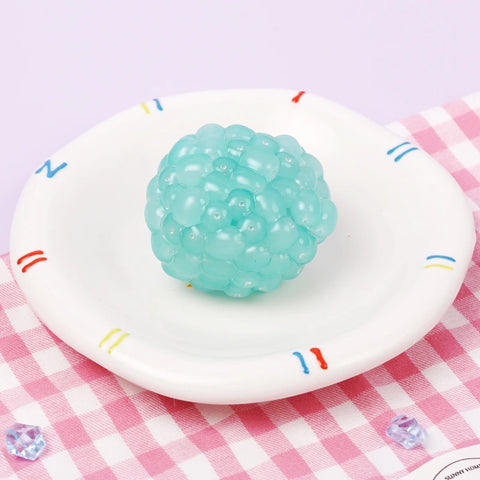 Pawtoto Grape Beads Pink-Handcrafted Grape Bead Sensory Squeeze Ball Squishy Toy Handmade