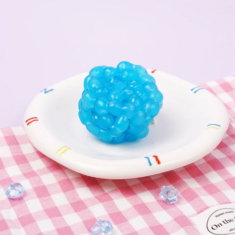 Pawtoto Grape Beads Pink-Handcrafted Grape Bead Sensory Squeeze Ball Squishy Toy Handmade