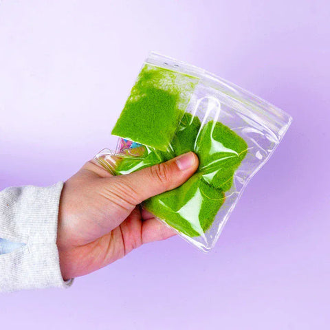 Pawtoto 草キューブ グリーン スクイーズおもちゃ 手作り 食品グレードシリコン クリーミー粘土 柔らかくて素早い反発