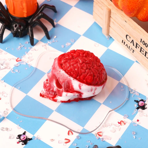 Pawtoto Halloween Skull Squishy Toy Handmade Food Grade Silicon Clay Feel Soft Quick Rebound