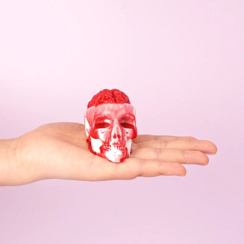 Pawtoto Halloween Skull Squishy Toy Handmade Food Grade Silicon Clay Feel Soft Quick Rebound