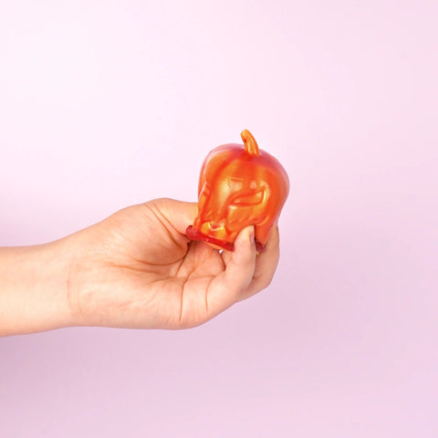 Pawtoto Halloween Crazy Pumpkin Squishy Toy Handmade Food Grade Silicon Clay Feel Soft Quick Rebound