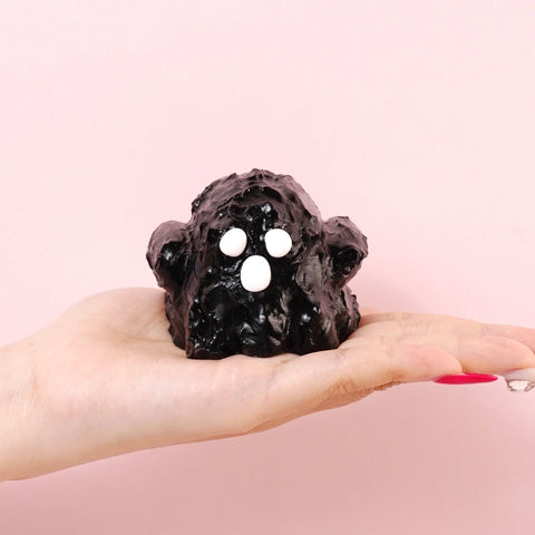 Pawtoto Halloween Little Ghost Squishy Toy Handmade Food Grade Silicon Creamy Clay Feel Firm Soft Quick Rebound