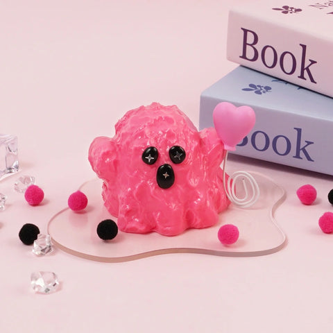 Pawtoto Halloween Little Ghost Squishy Toy Handmade Food Grade Silicon Creamy Clay Feel Firm Soft Quick Rebound