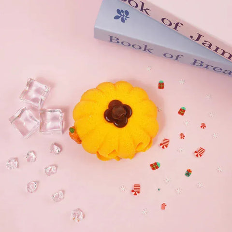 Pawtoto Halloween Pumpkin Head Orange Squishy Toy Handmade Food Grade Silicon Creamy Clay Feel Soft Quick Rebound