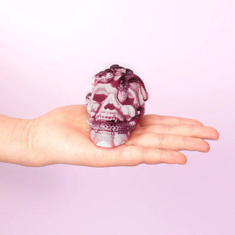 Pawtoto Halloween Skull Squishy Toy Handmade Food Grade Silicon Clay Feel Soft Quick Rebound