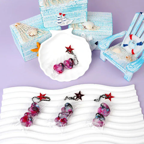 Pawtoto マルチエレメント 半透明の色合い ハート＆スターシリーズ スクイーズおもちゃ 手作り 食品グレードシリコン クリーミー粘土 柔らかく素早い反発