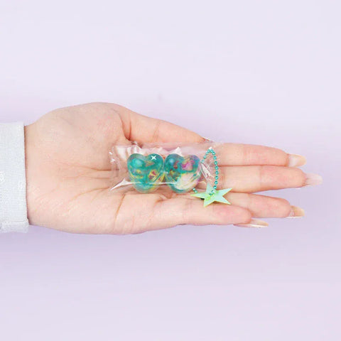 Pawtoto マルチエレメント 半透明の色合い ハート＆スターシリーズ スクイーズおもちゃ 手作り 食品グレードシリコン クリーミー粘土 柔らかく素早い反発