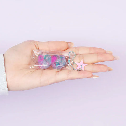 Pawtoto マルチエレメント 半透明の色合い ハート＆スターシリーズ スクイーズおもちゃ 手作り 食品グレードシリコン クリーミー粘土 柔らかく素早い反発