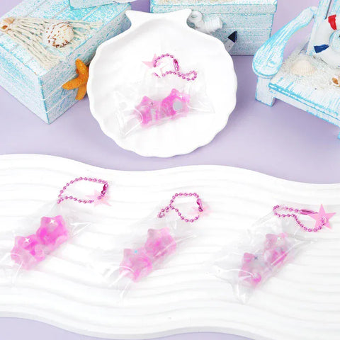 Pawtoto マルチエレメント 半透明の色合い ハート＆スターシリーズ スクイーズおもちゃ 手作り 食品グレードシリコン クリーミー粘土 柔らかく素早い反発