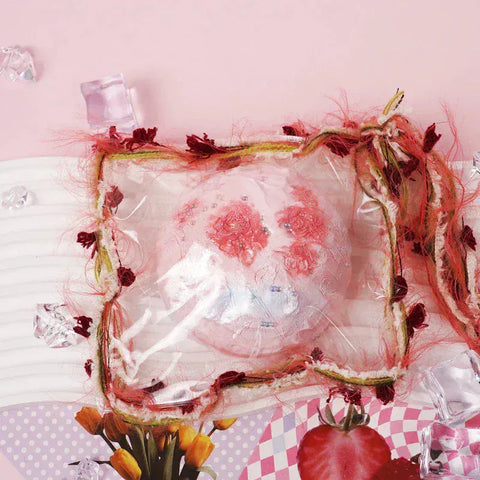 Pawtoto Hand-painted Rose Mochi Squishy Toy Handmade Food Grade Silicon