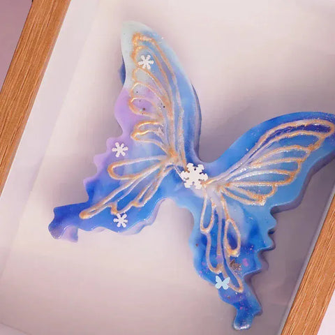 Pawtoto Hand-painted Watercolor Butterfly Squishy Toy Handmade Food Grade Silicon Creamy Clay Feel Soft Soft Slow Rebound