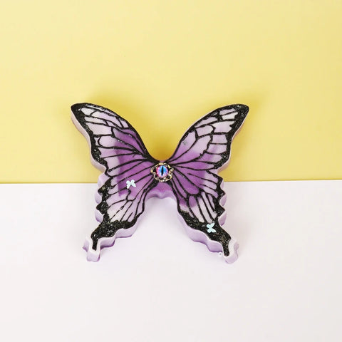 Pawtoto Hand-painted Watercolor Butterfly Squishy Toy Handmade Food Grade Silicon Creamy Clay Feel Soft Soft Slow Rebound