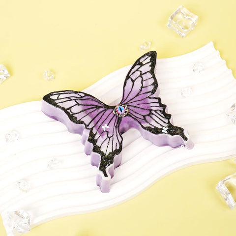 Pawtoto Hand-painted Watercolor Butterfly Squishy Toy Handmade Food Grade Silicon Creamy Clay Feel Soft Soft Slow Rebound