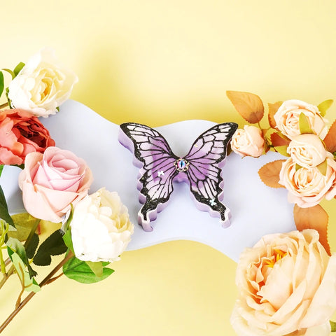 Pawtoto Hand-painted Watercolor Butterfly Squishy Toy Handmade Food Grade Silicon Creamy Clay Feel Soft Soft Slow Rebound