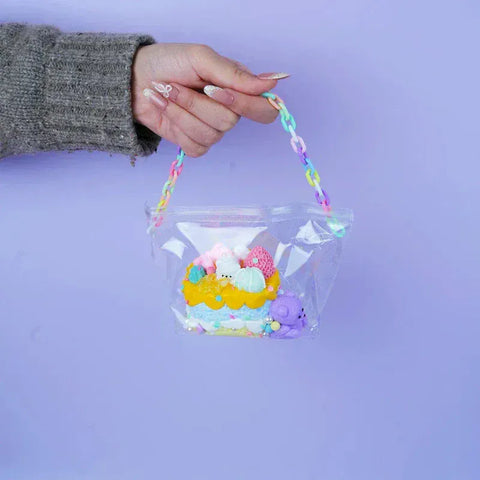 Pawtoto Yummy Birthday Cake Series Squishy Toy Handmade Food Grade Silicon Creamy Clay Feel Soft Quick Rebound