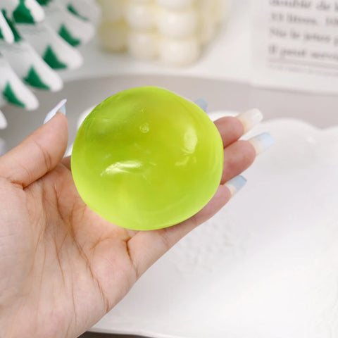 Pawtoto Grape Beads Pink-Handcrafted Grape Bead Sensory Squeeze Ball Squishy Toy Handmade