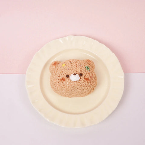 Pawtoto Knitted Little Animal Squishy Toy Handmade Food Grade Silicon Creamy Clay Feel Soft Quick Rebound