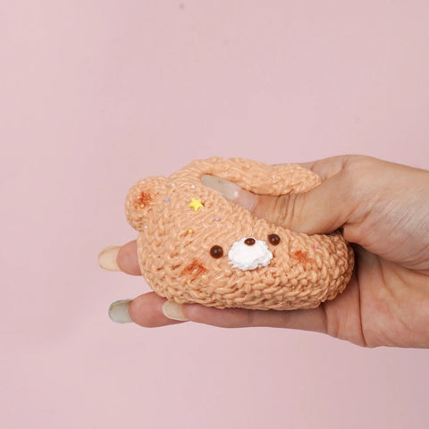 Pawtoto Knitted Little Animal Squishy Toy Handmade Food Grade Silicon Creamy Clay Feel Soft Quick Rebound