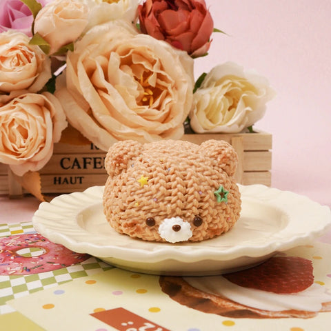 Pawtoto Knitted Little Animal Squishy Toy Handmade Food Grade Silicon Creamy Clay Feel Soft Quick Rebound