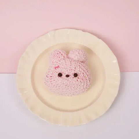 Pawtoto Knitted Little Animal Squishy Toy Handmade Food Grade Silicon Creamy Clay Feel Soft Quick Rebound
