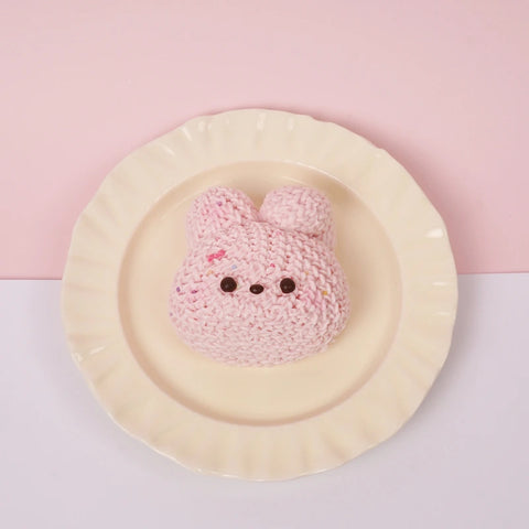 Pawtoto Knitted Little Animal Squishy Toy Handmade Food Grade Silicon Creamy Clay Feel Soft Quick Rebound