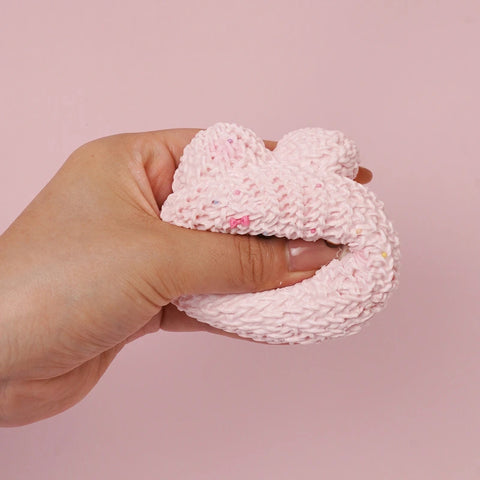 Pawtoto Knitted Little Animal Squishy Toy Handmade Food Grade Silicon Creamy Clay Feel Soft Quick Rebound