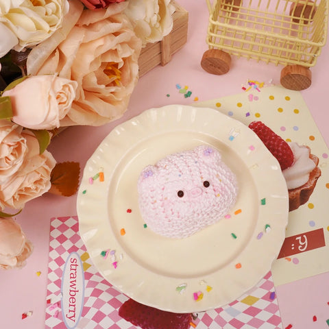 Pawtoto Knitted Little Animal Squishy Toy Handmade Food Grade Silicon Creamy Clay Feel Soft Quick Rebound