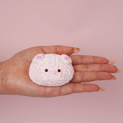 Pawtoto Knitted Little Animal Squishy Toy Handmade Food Grade Silicon Creamy Clay Feel Soft Quick Rebound